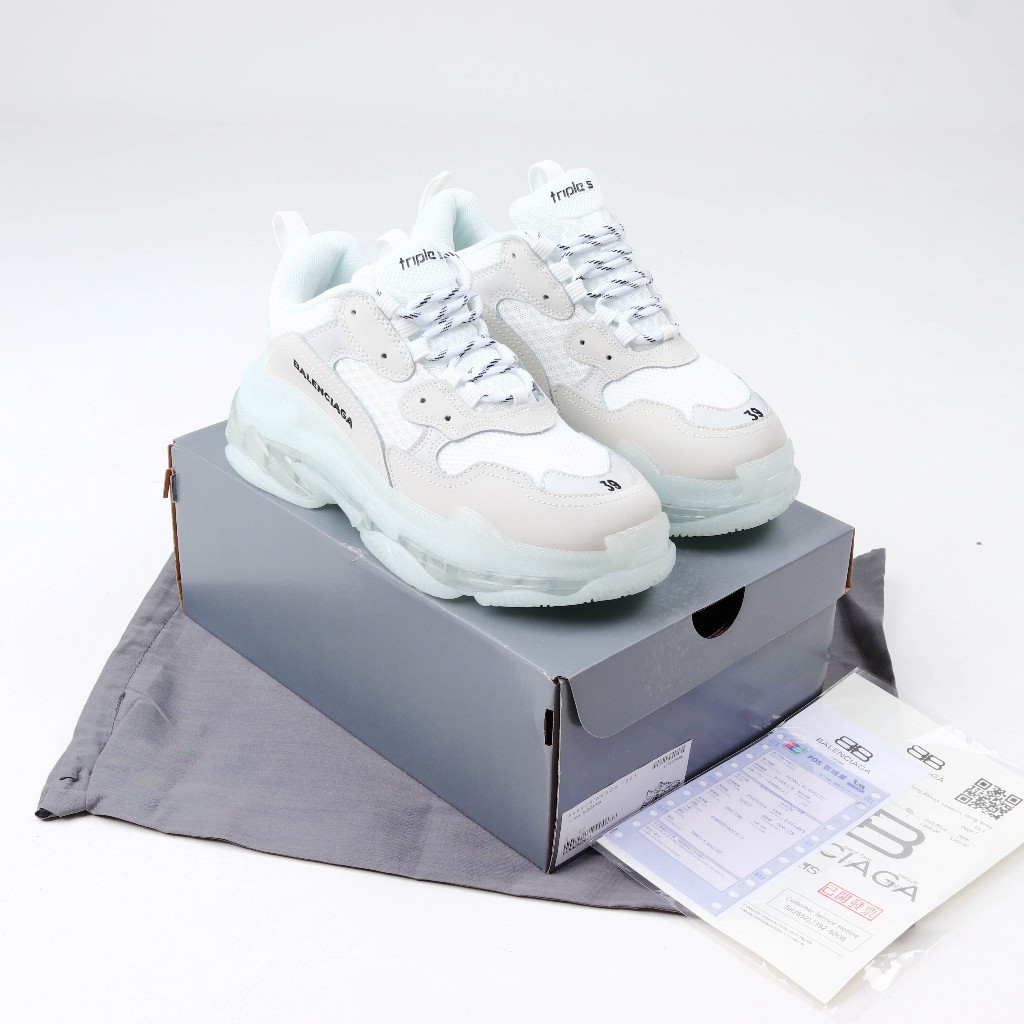 Balenciaga Triple S White Sole Clear