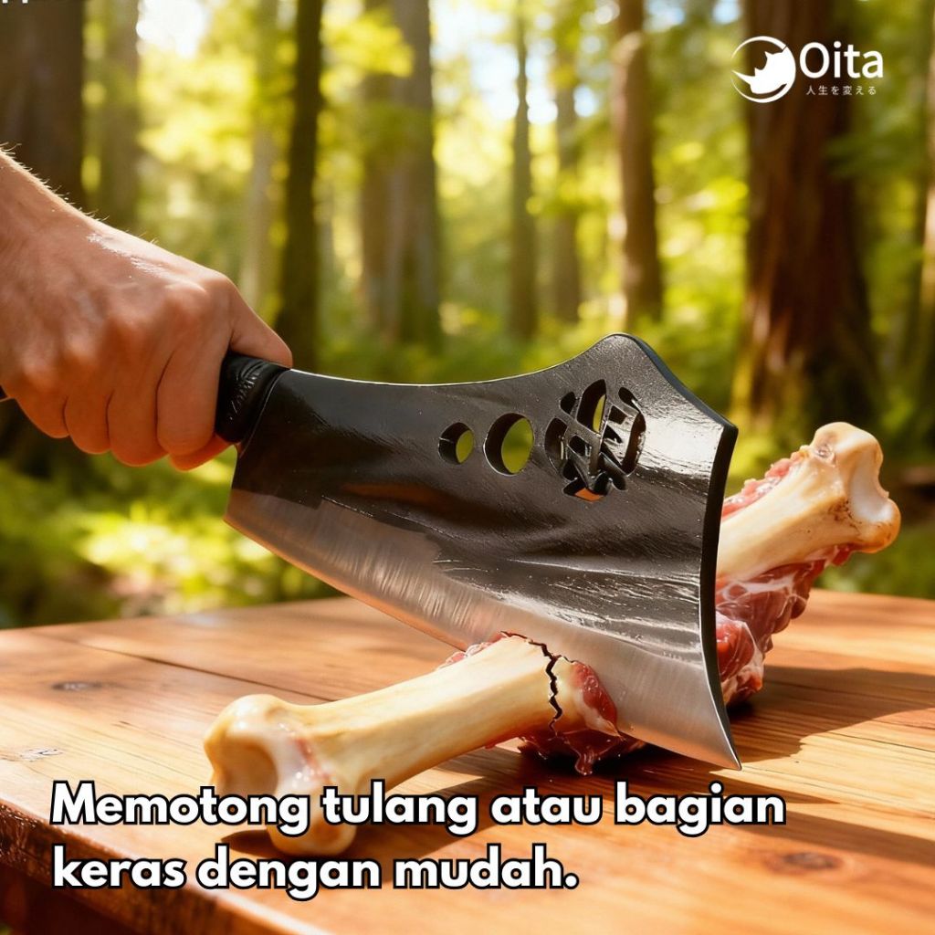 oita Pisau Dapur / Pisau Tulang / Pisau Pemotong Daging / Pisau Sayur / Pisau Baja Karbon Tinggi