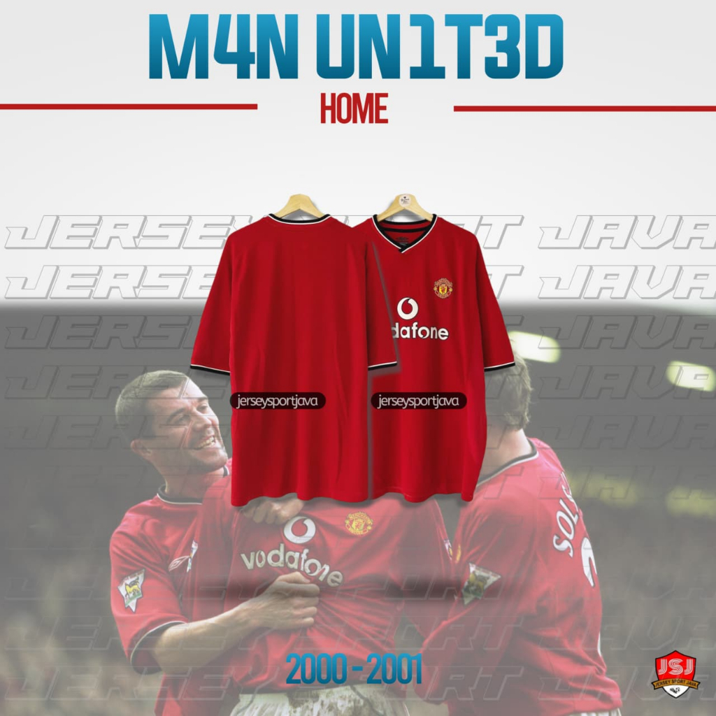 ( BISA COD ) RETRO JERSEY BAJU BOLA PRIA RETRO MU HOME 2000 2002 GRADE AAA+ - BEST HIGT QUALITY