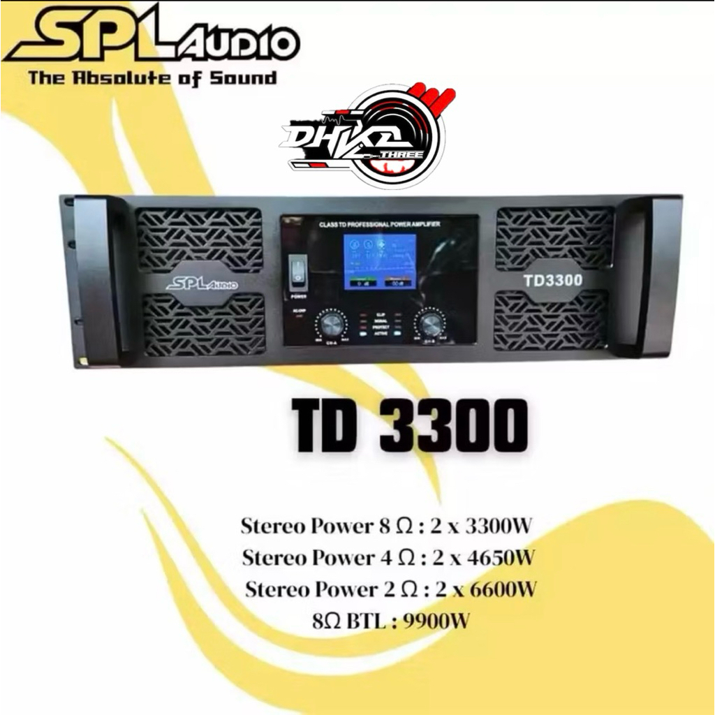 POWER SPL AUDIO TD 3300 CLASS TD NEW DISPLAY BARU / Power Class TD SPL TD3300 ORIGINAL / Power SPL a