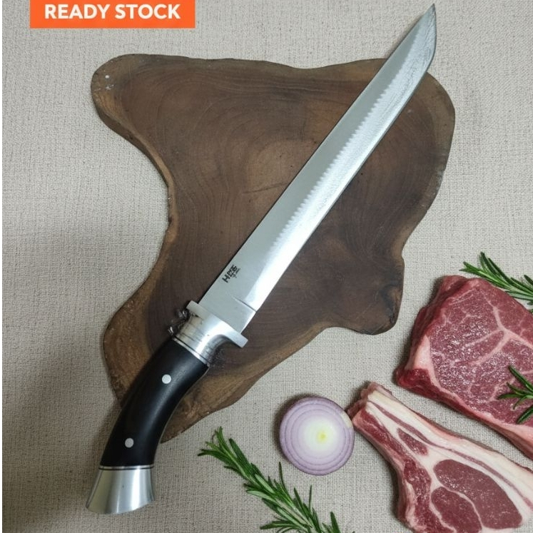 Pisau dapur golok parang daging siap pakai sembelih baja HSS siap pakai super tajam pisau multifungs