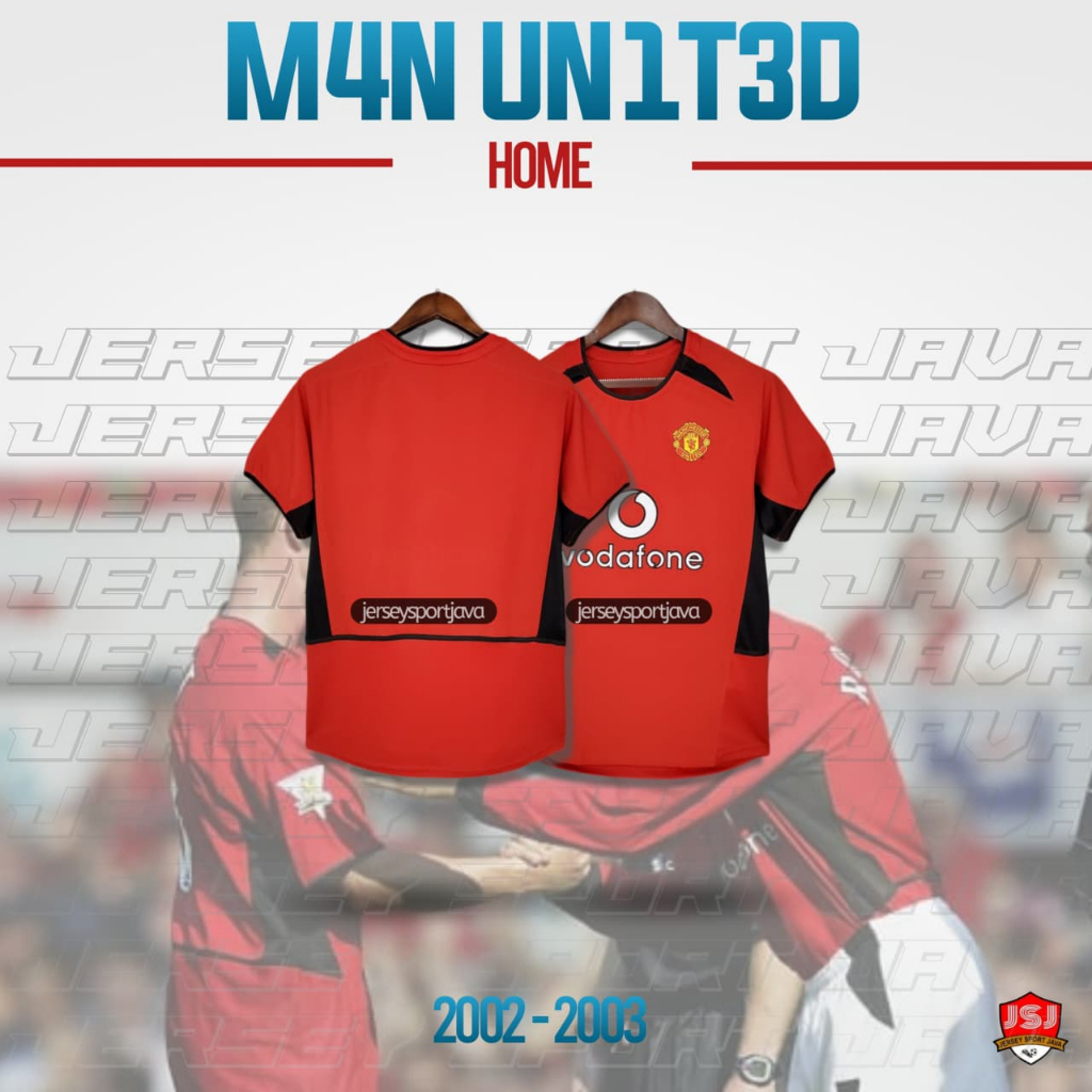 ( BISA COD ) RETRO JERSEY BAJU BOLA PRIA RETRO MU HOME 2002 2004 GRADE AAA+ - BEST HIGT QUALITY