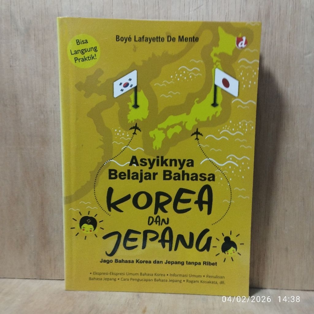Buku Original Asyik Belajar Bahasa Korea Dan Jepang