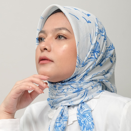 UZWA - NATURE SERIES [Hijab Printing Segi Empat 120x120 & 140x140]