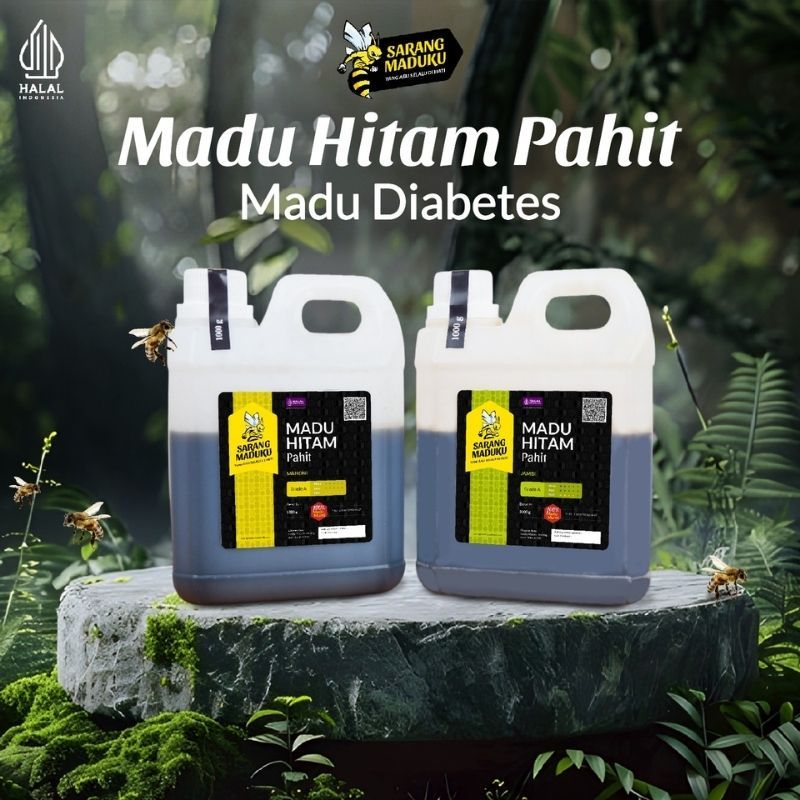 Sarang Maduku Madu Hitam Pahit Asli 100% Raw Honey Alami dengan Rasa Khas Nusantara