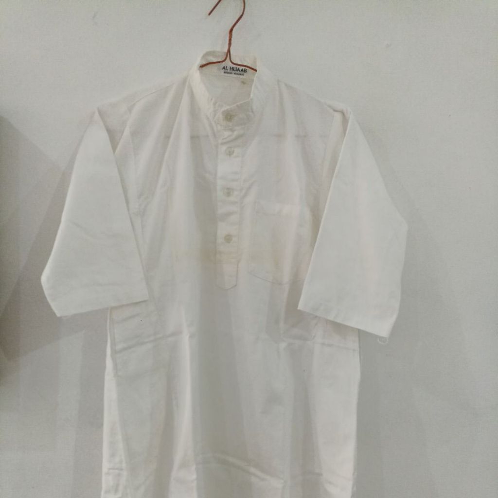 baju jubah Koko gamis anak laki putih cowok pl preloved