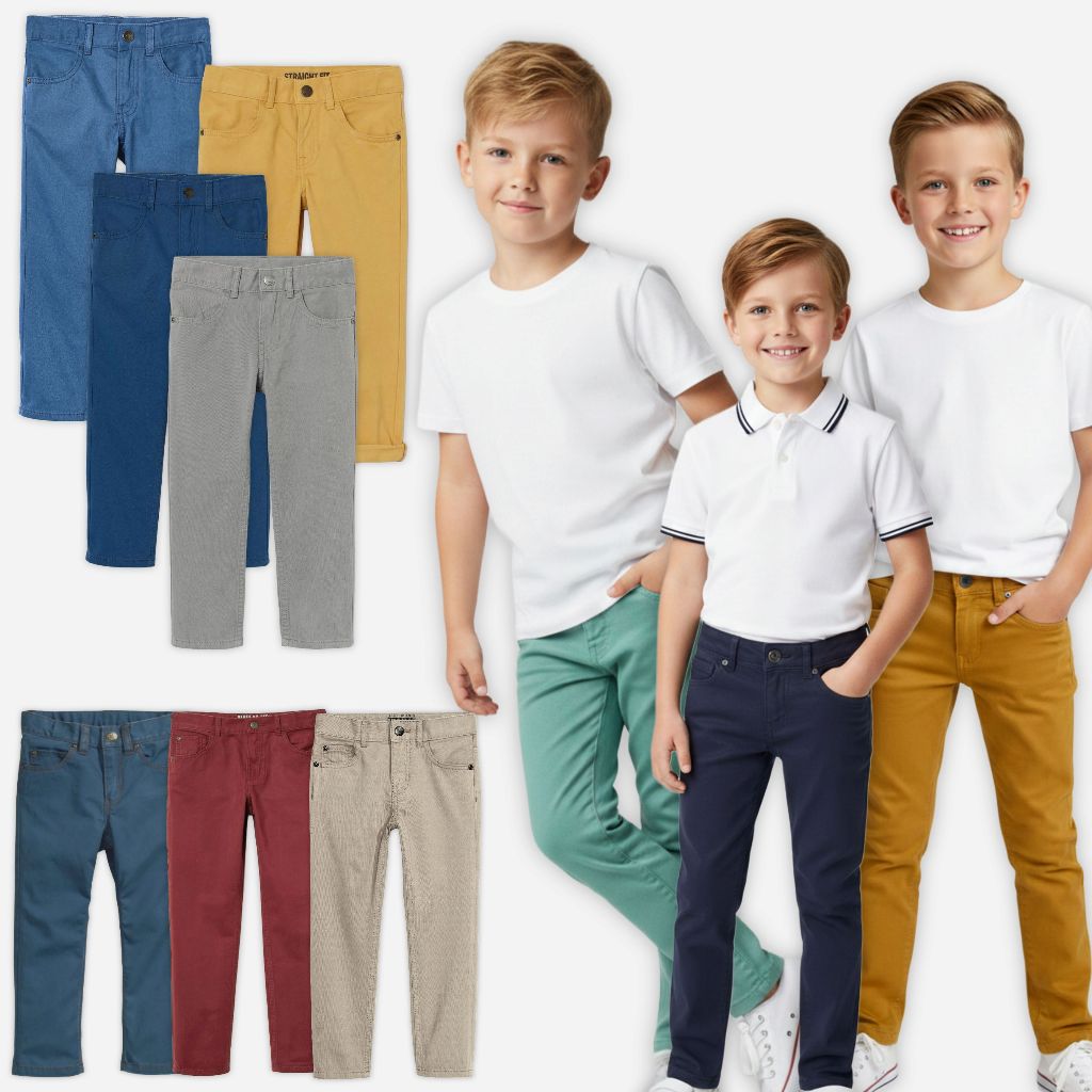 Celana Panjang Chinos Twill Anak Laki Laki Hm 18 Bulan - 8 Tahun