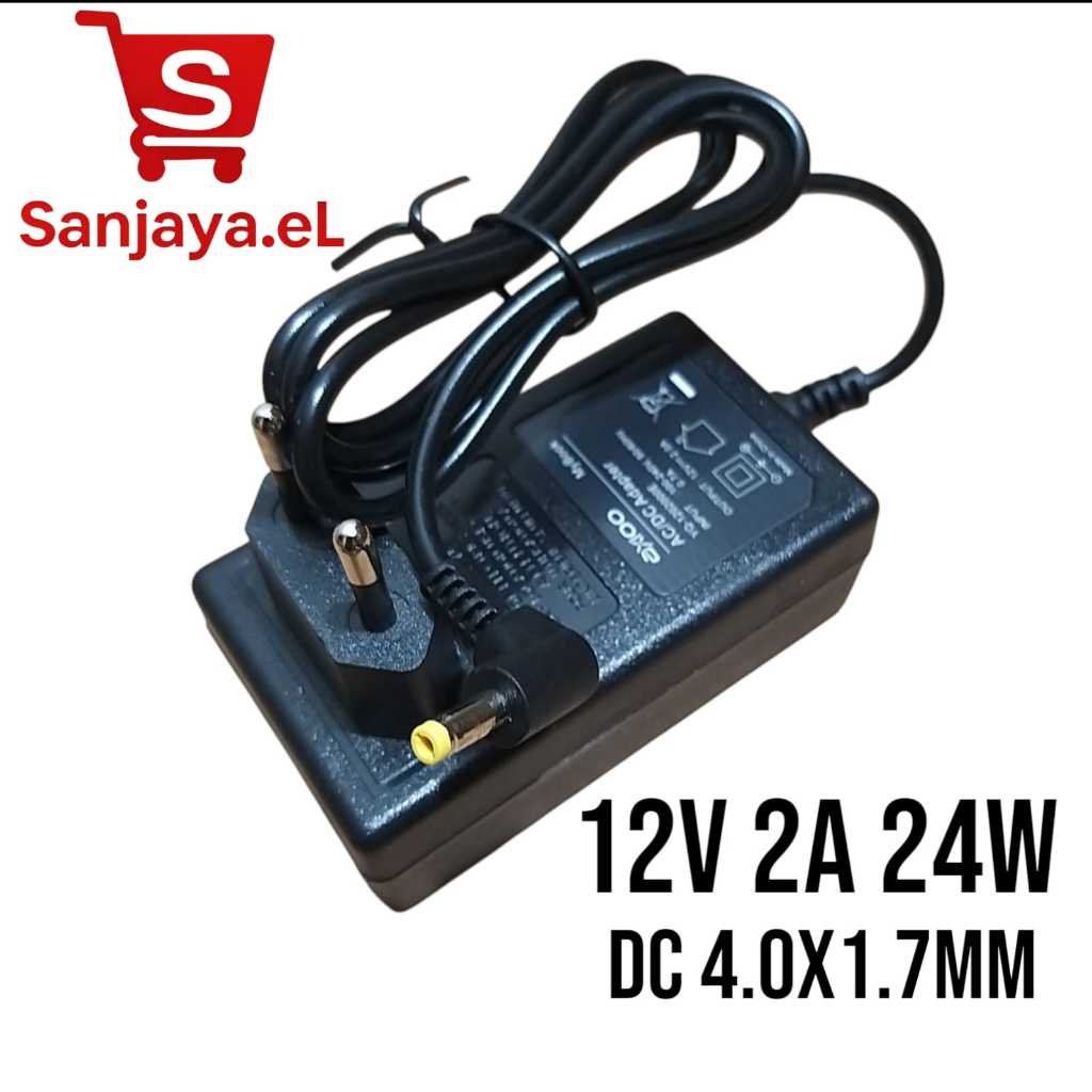 CHARGER ADAPTOR NOTEBOOK AXIOO SLIMBOOK HYPE 1 HYPE 10 SERIES 12.0V 2.0A 24.0W JACK 4.0 x 1.7 - BARU