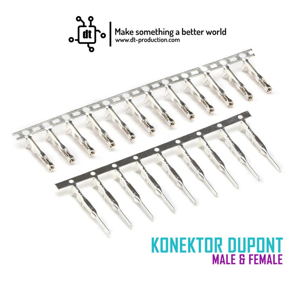 Pin konektor dupont male dan female jumper pin connector