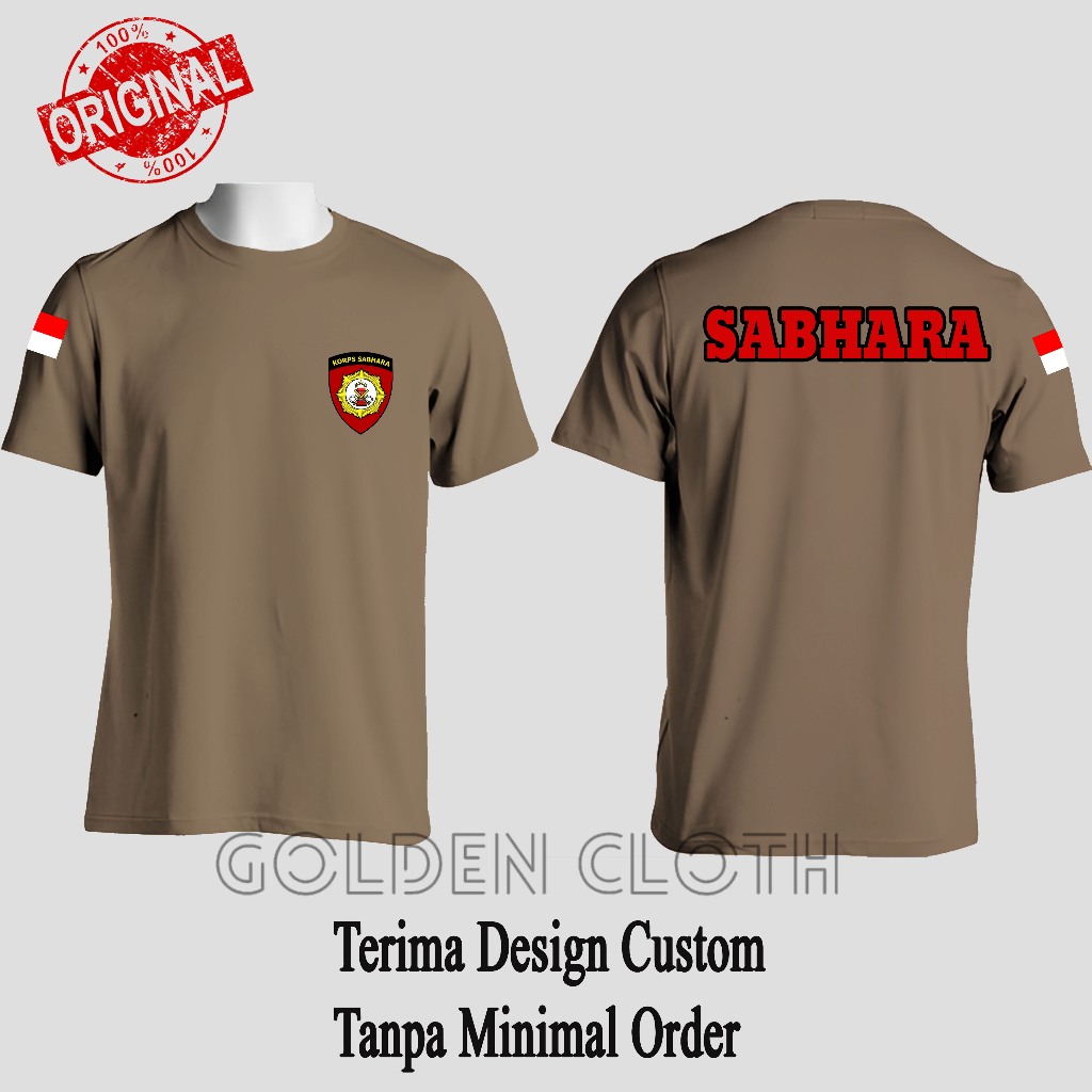 Kaos Dalaman polisi KORPS SABHARA Sat Sabhara Baju Dinas Polisi Coklat