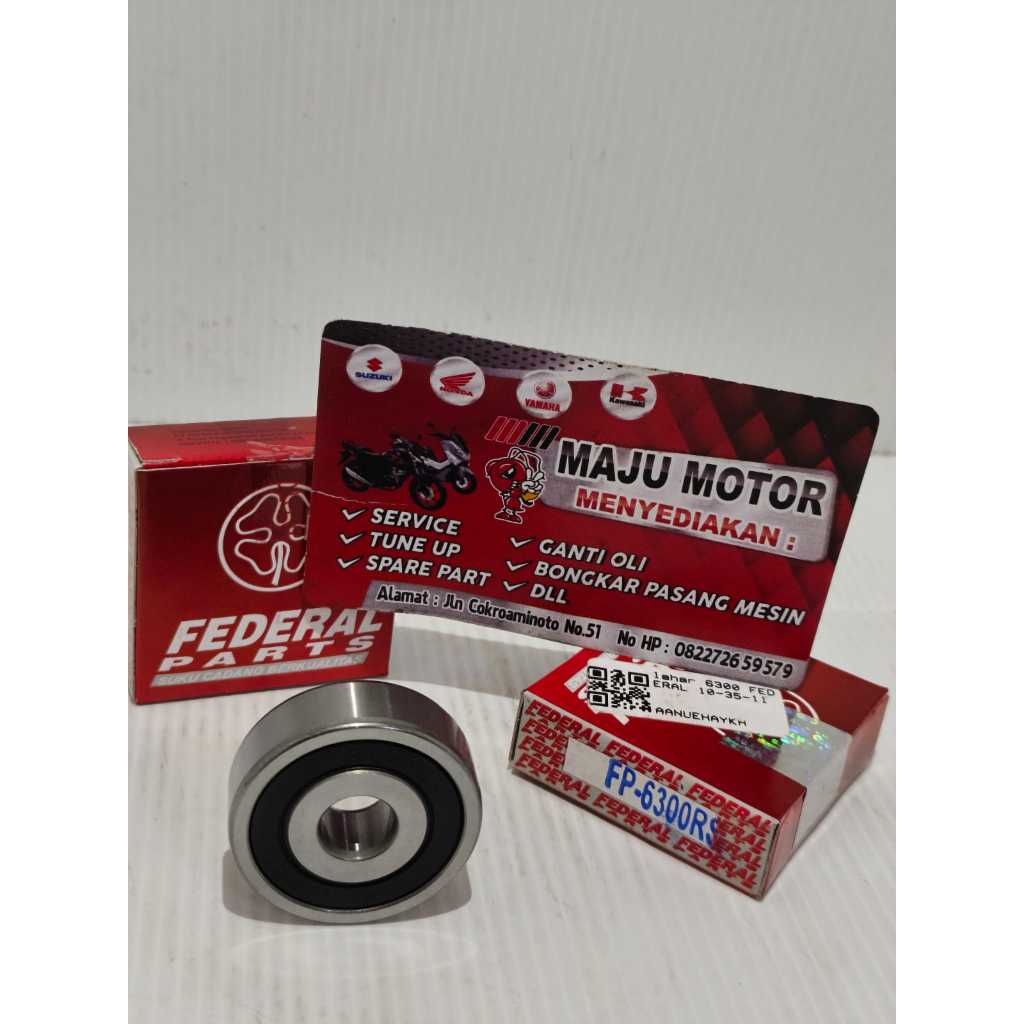 BEARING LAHER 6300 RS FEDERAL bearing roda depan mio nmax jupiter mio j mio m3