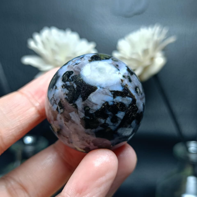 Natural Indigo Gabbro Sphere (4)