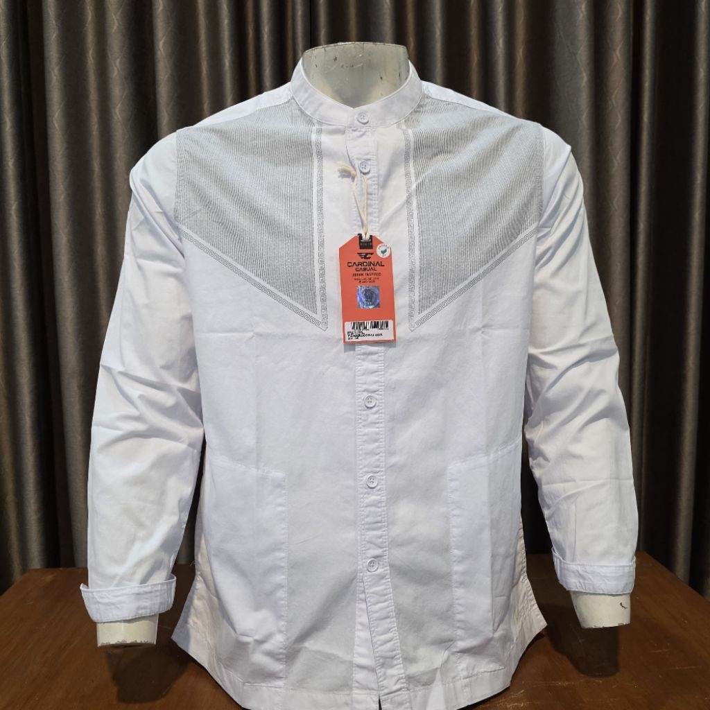 BAJU KEMKO CARDINAL CASUAL ORIGINAL ATASAN PRIA REGULER TANGAN PANJANG