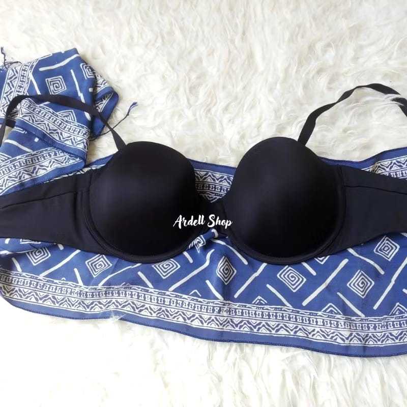 Bra Kemben Wanita Maidenform Original Kawat Half Cup Strapless Polos Murah 34C - WLS