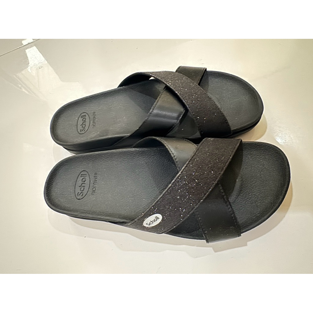 Preloved Sandal Wanita Scholl - Remi Full Black