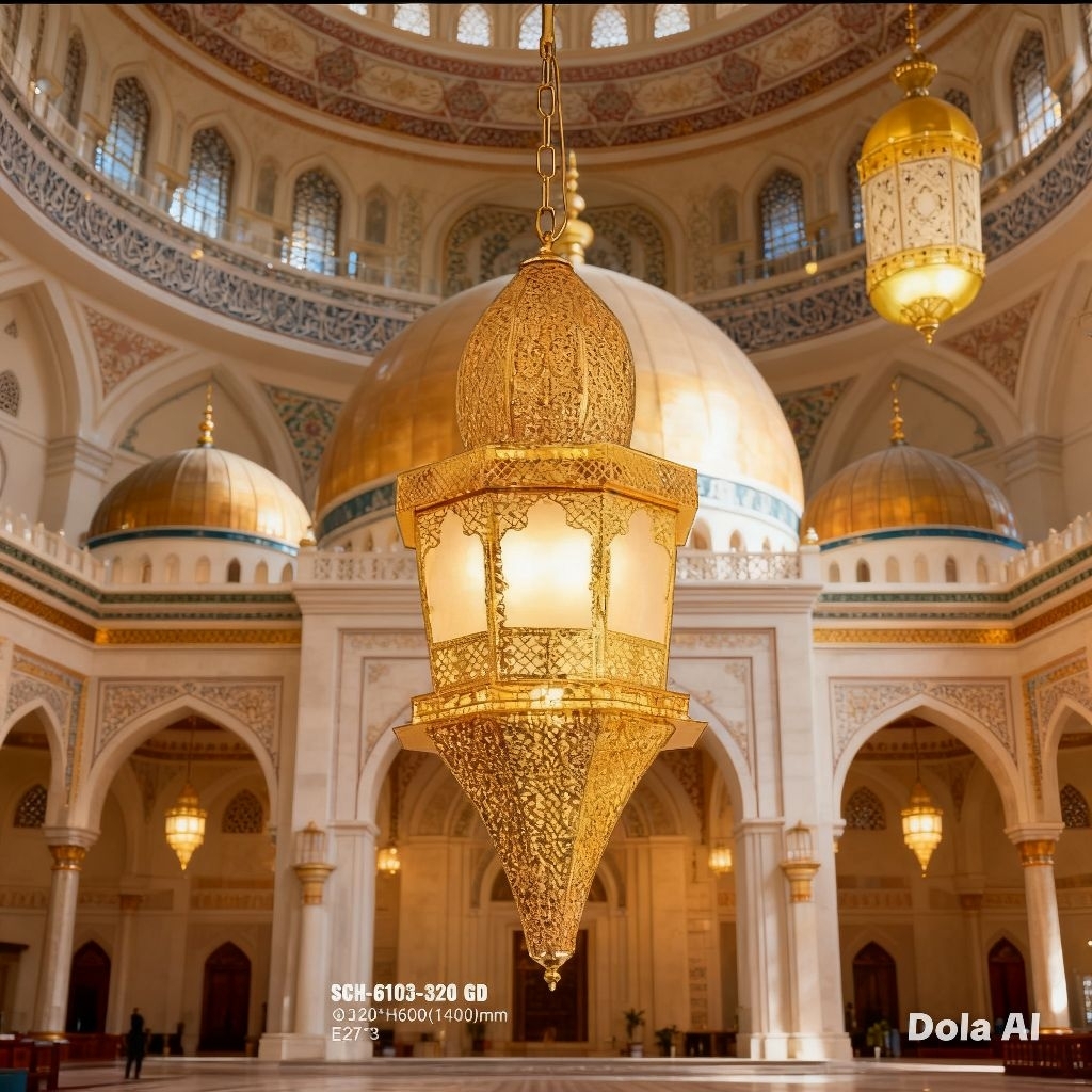 Lampu Gantung Hias Klasik Turki Teras Diameter 32 Cm Mewah