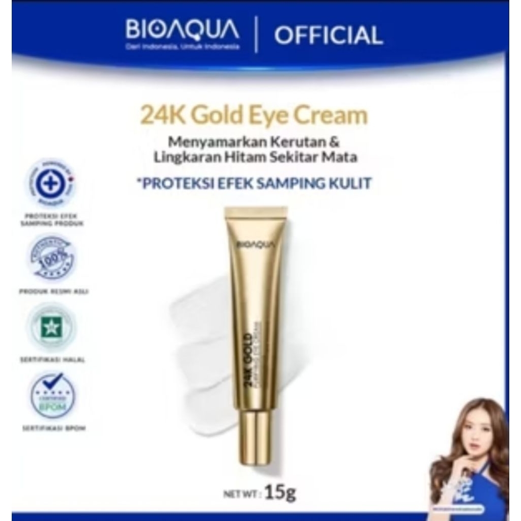 Eye Cream Bioaqua 24k Gold