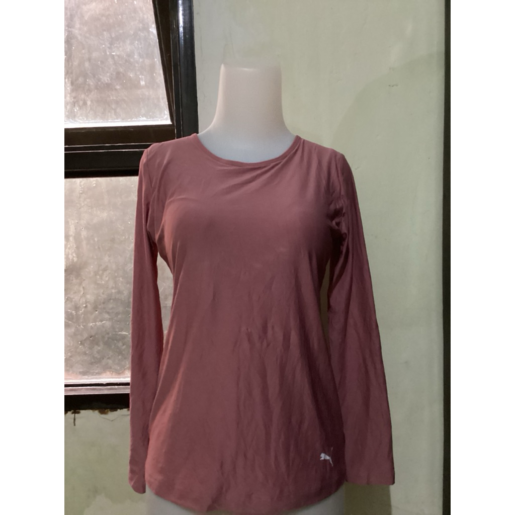 kaos lengan panjang olahraga wanita Puma M