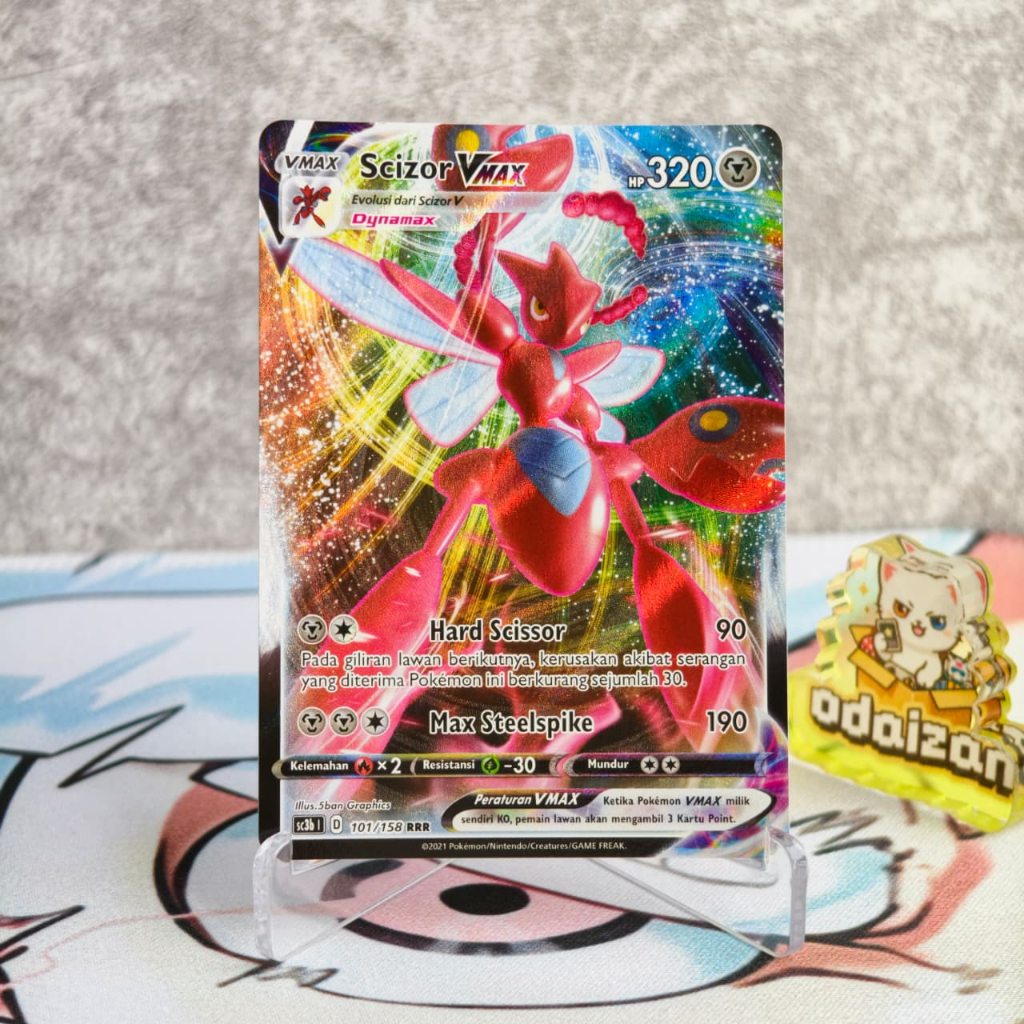 Scizor VMAX sc3b 101/158 RR ID Kartu TCG Pokemon