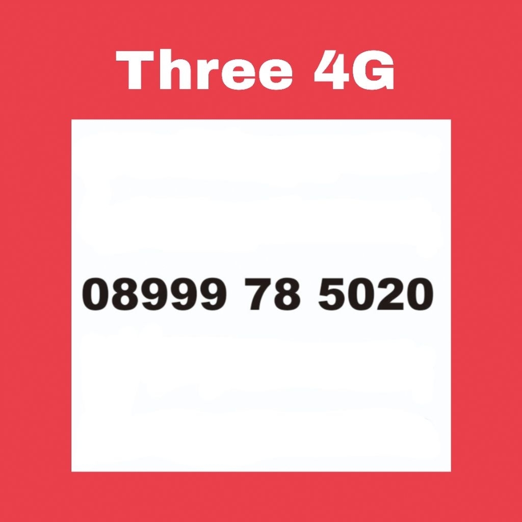 Nomor cantik tri 11Digit triple 999 chip support sinyal 5G