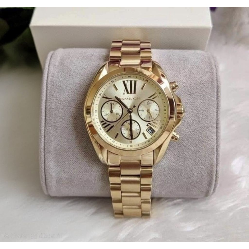 Jam Tangan Wanita MK5798 Chrono Stainless Steel