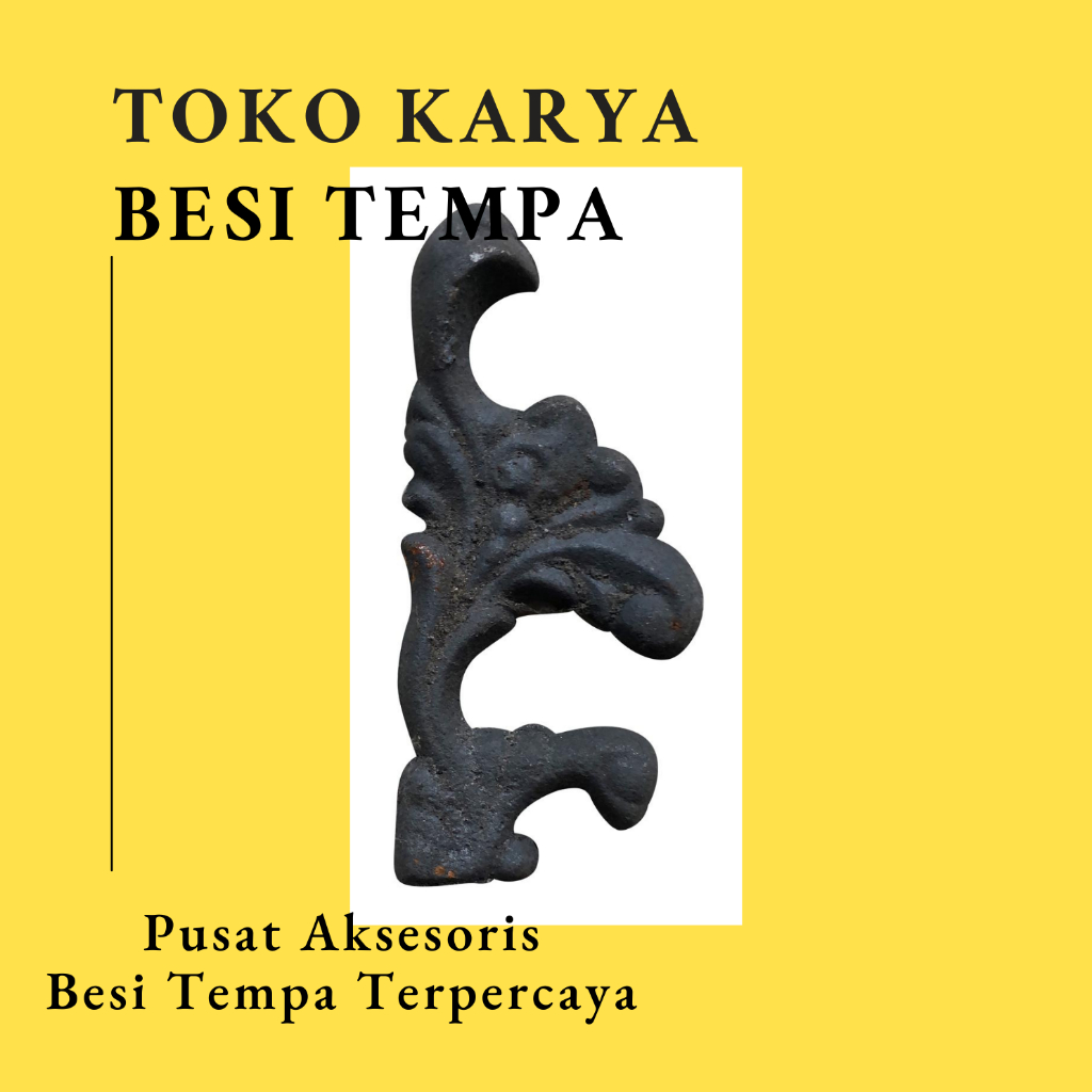 Ornamen Pagar Besi Tempa Cor 274 / Ornamen Besi Tempa / Ornamen Pagar Besi dan Tralis / Aksesoris Be