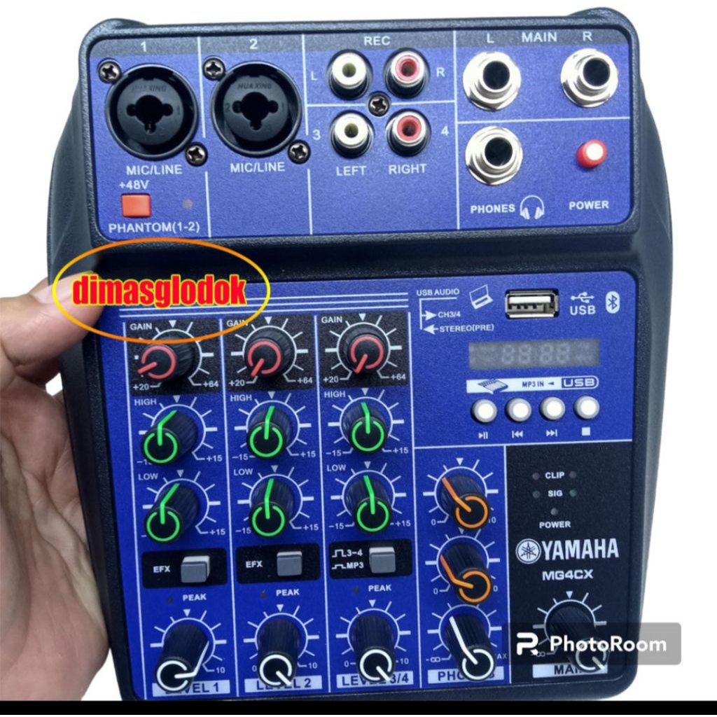 Mixer Yamaha 4channel MG4cx Mixer audio Yamaha Mgx4cx MG-4cx