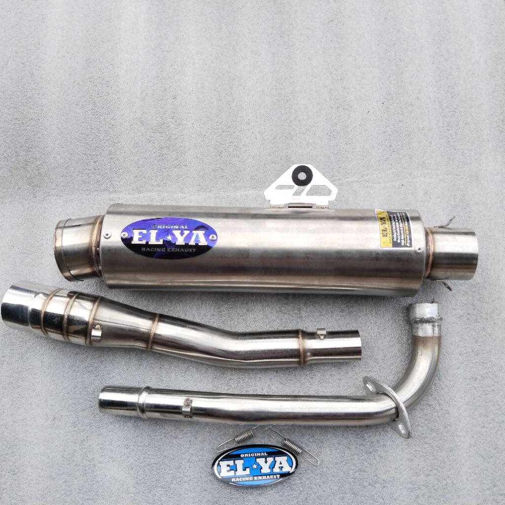 KNALPOT RACING R9 ORIGINAL ELYA BULAT RATA BAS ULEM PNP MOTOR SHOGUN 125 SMASH WIN REVO LAMA C70 REV