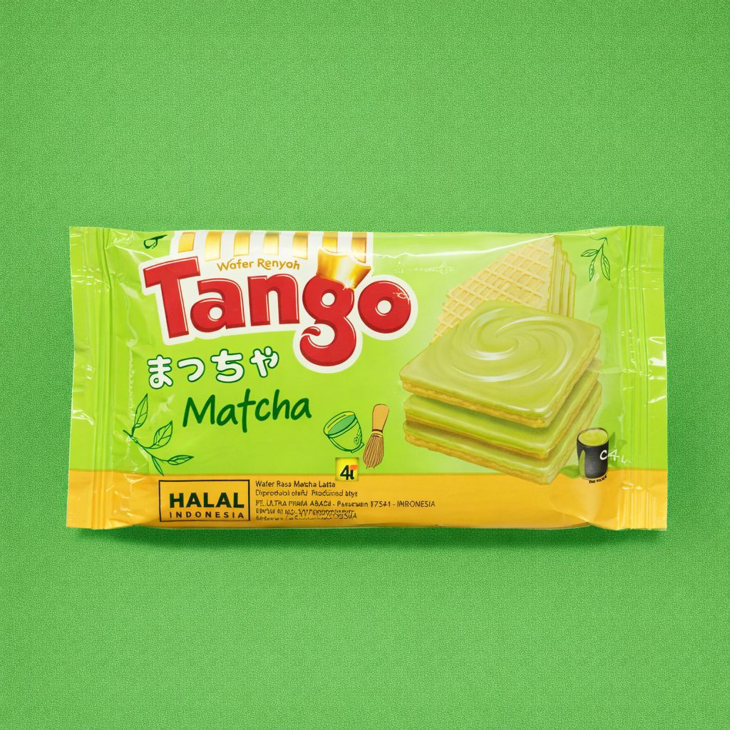 Tango Wafer Matcha Latte Wafer Renyah Rasa Teh Hijau Matcha Original