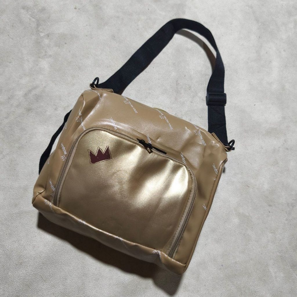 Tas selempang bekal jmb Jean Michael Basquiat coklat