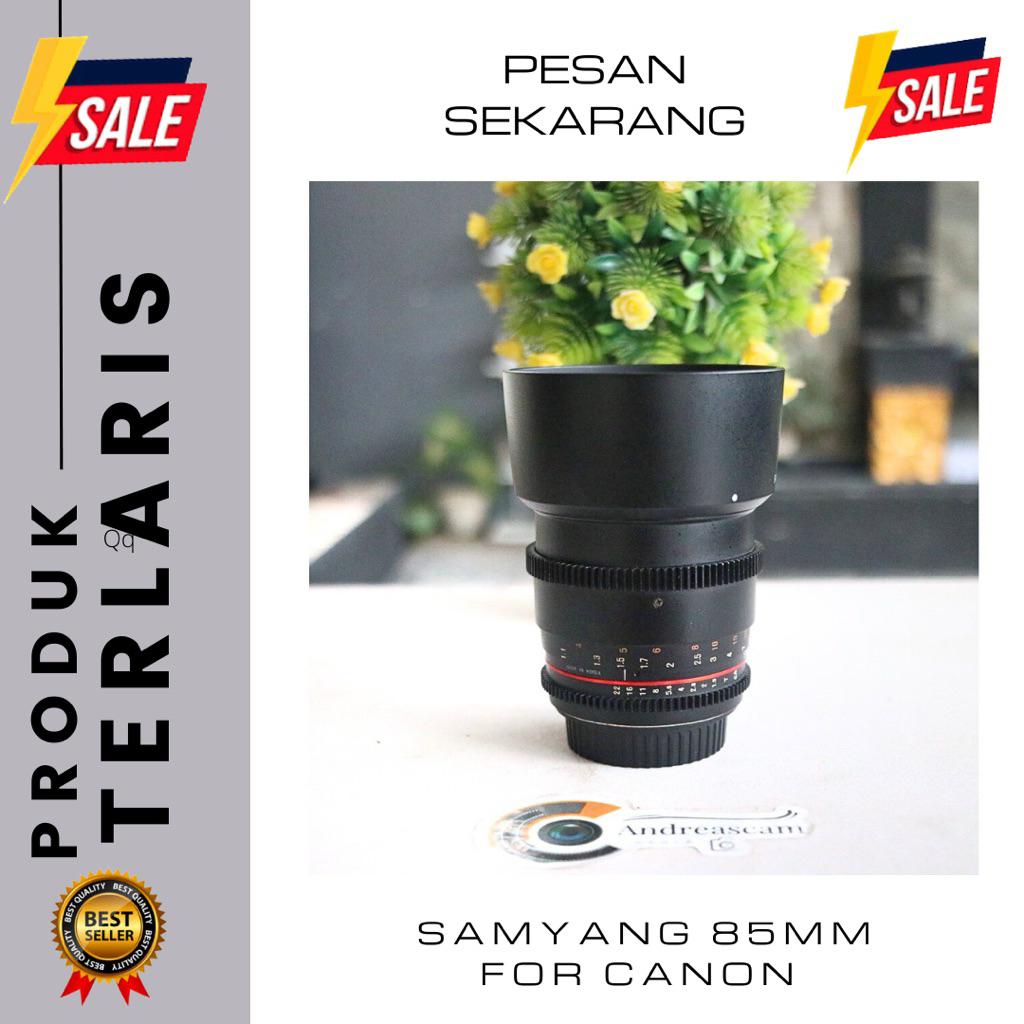 LENSA SAMYANG T1.5 85MM AS IF UMC FOR DSLR CANON