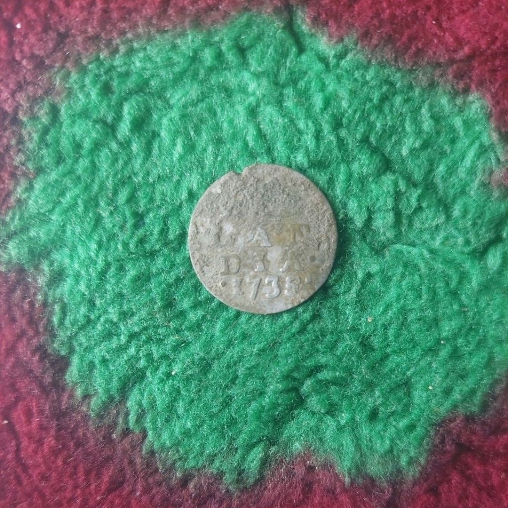 Koin perak asli zeelandia 1735 temuan tanah sulawesi