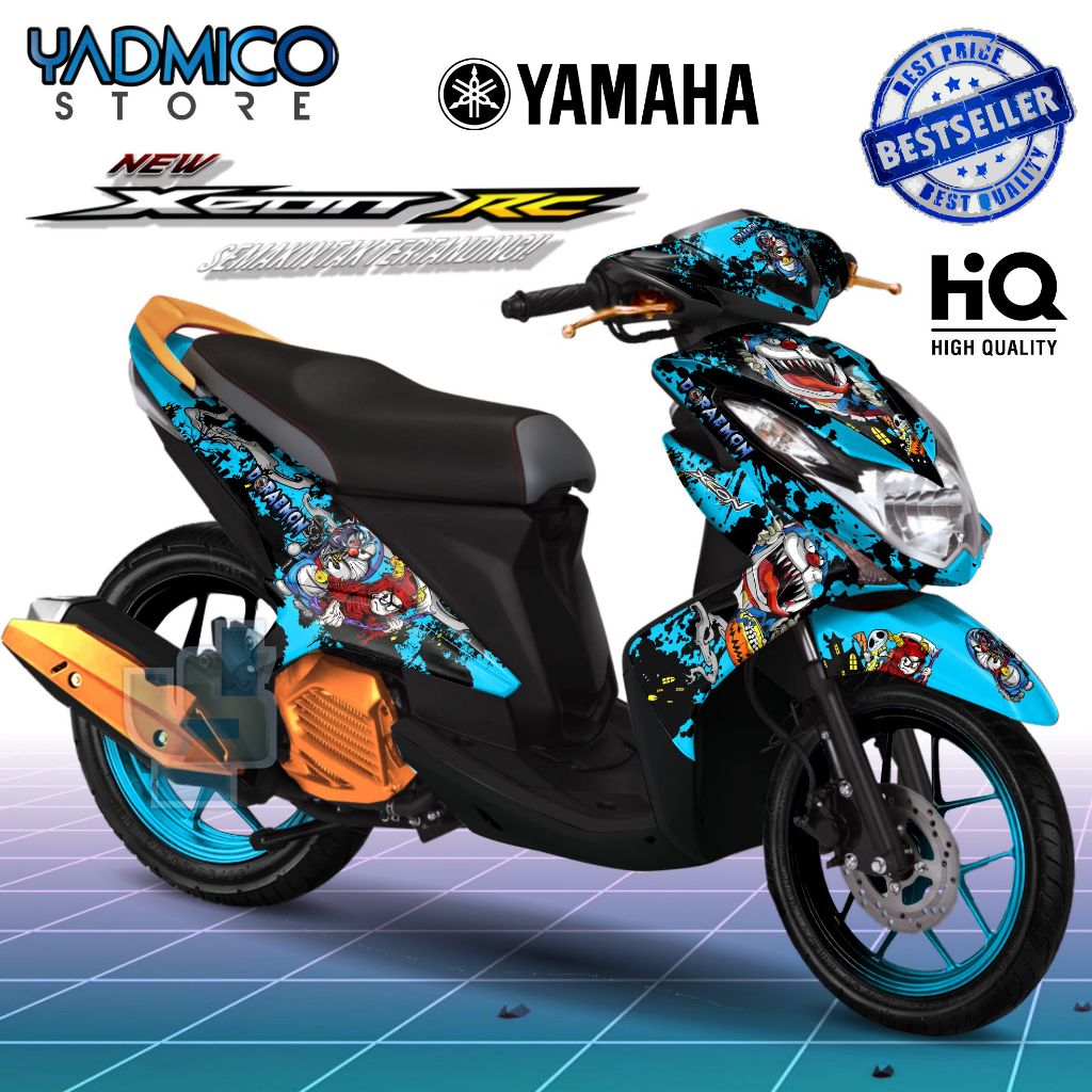 Decal Xeon RC Full Body - Stiker Motor Xeon RC Karbu Full Body - Decal Hologram Xeon RC Full Body - 