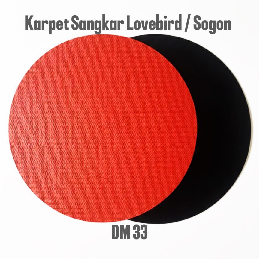 Karpet Sangkar Lovebird isi 10 pcs alas sangkar burung lovebird 5 pcs diameter 33cm