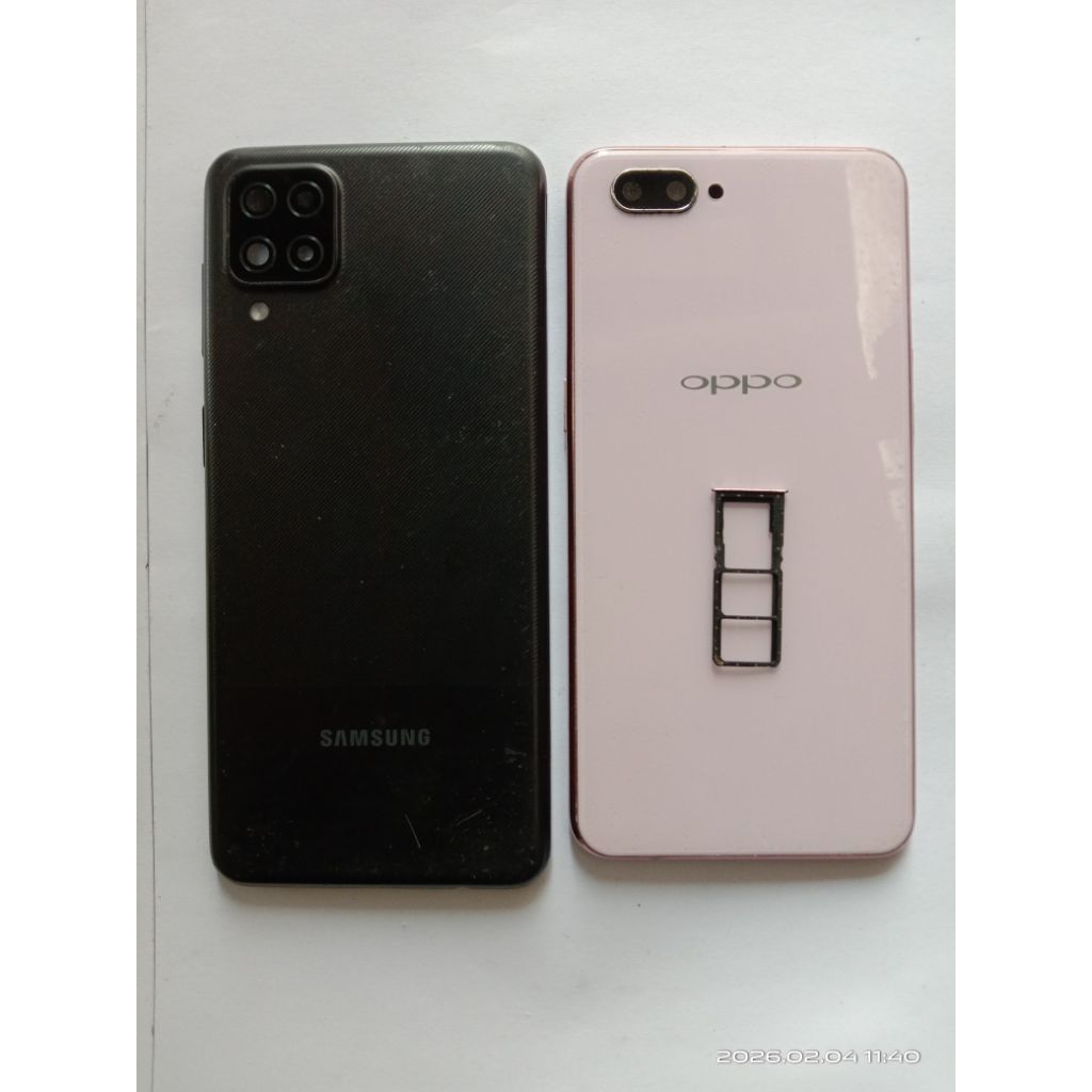 backdoor samsung a12 ori dan oppo a3s + simtray + tutup mesin