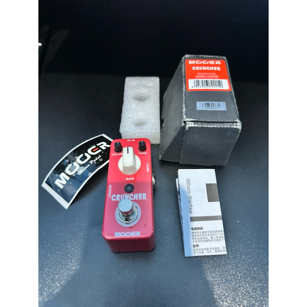 Mooer Cruncher Distortion Pedal Effects Micro Series