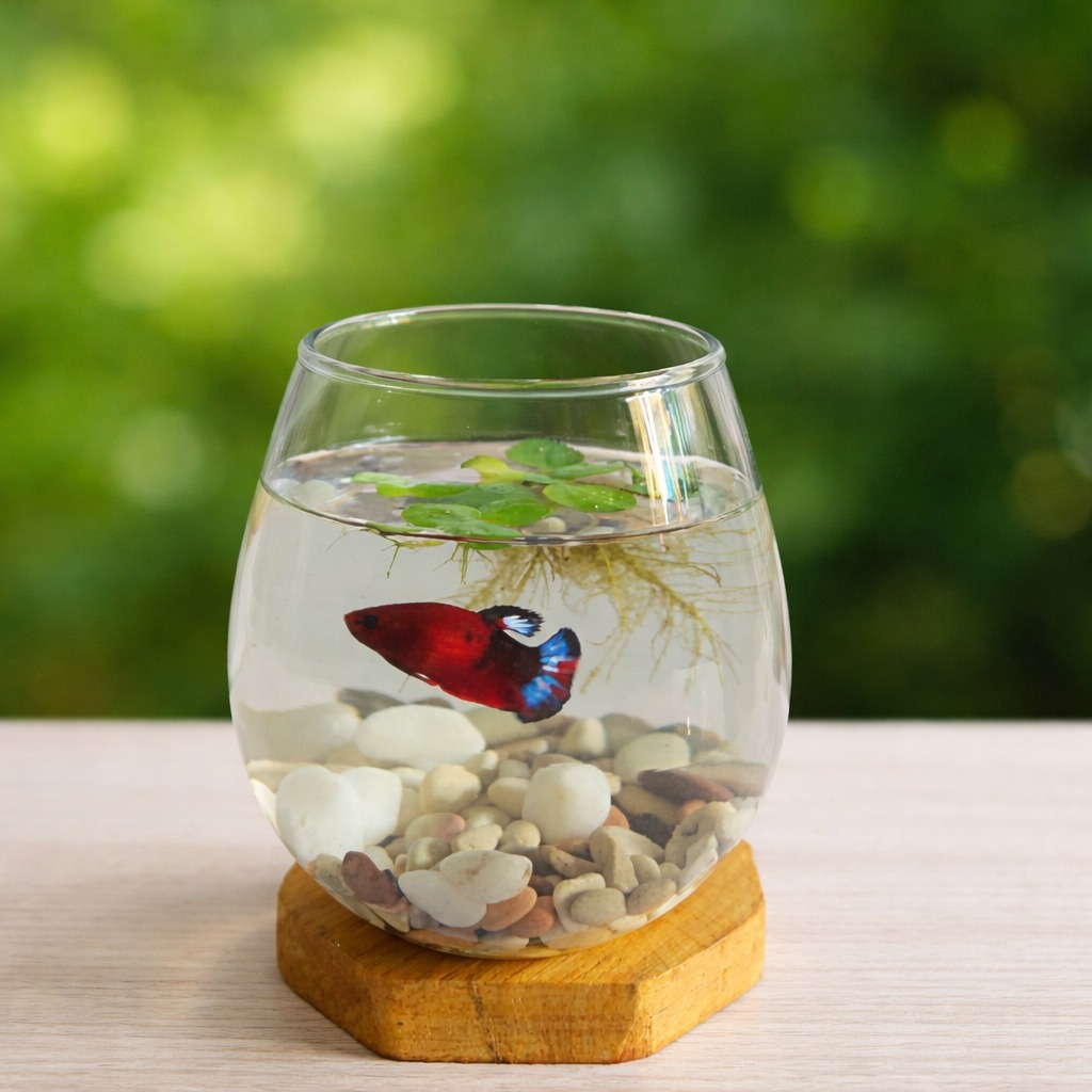 Aquarium Mini Kaca Cupang Aquarium Mini Ikan kecil Akuarium Kecil Paket Lengkap