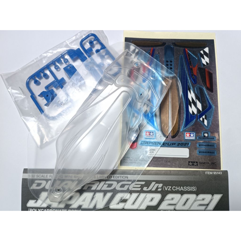 Body Polycarbonate decal box Dual Ridge Japan Cup 2021 original tamiya