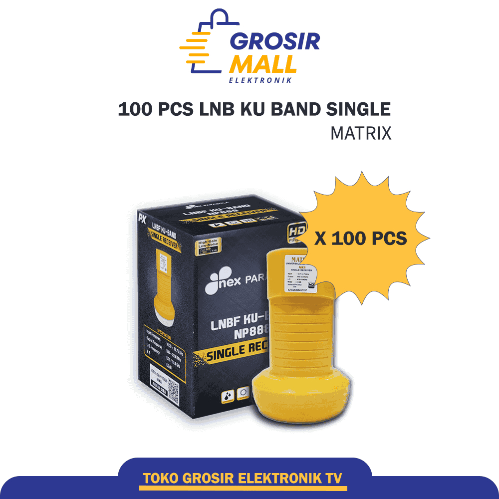 100 PCS LNB Ku Band Matrix Nex Parabola Single Output