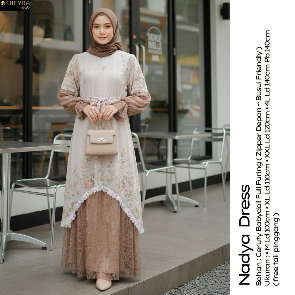 Nadya Dress Busana Muslim By Kheyra Hijab