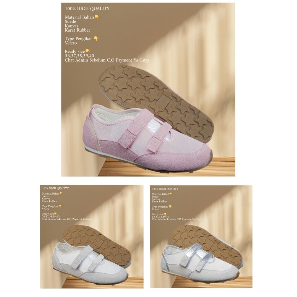 Sepatu Fashion Wanita Desain Korea Elegan | Sepatu Fashion Korea Cewe | Sneakers Wanita