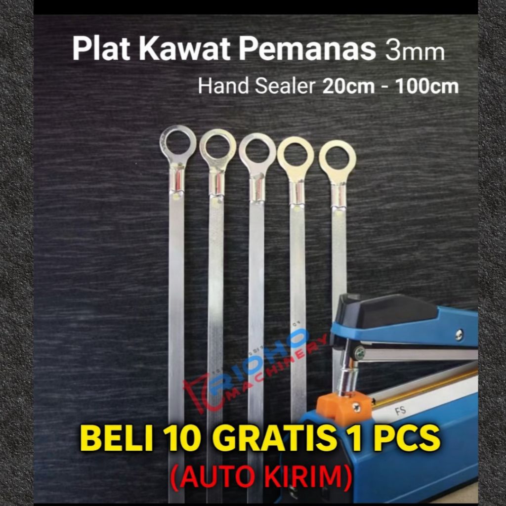 PLAT KAWAT PEMANAS / ELEMEN PEMANAS MESIN PRESS PLASTIK HAND IMPULSE