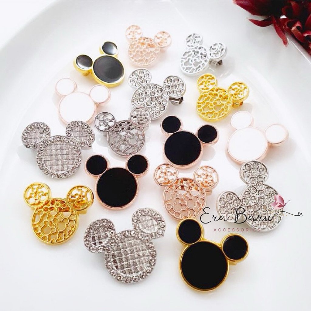 Brooch Buttonscarves X Disney KW / Bros Mickey / Bros B X Disney / Bros Hijab / Peniti Hijab / Bros 