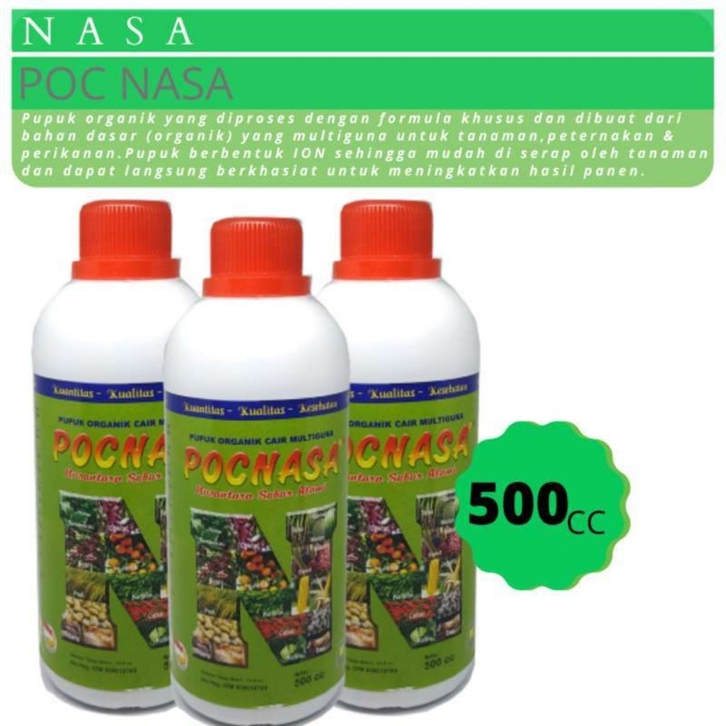 Pupuk Organik Cair NASA 500 ml - pupuk NASA pupuk organik cair pupuk daun