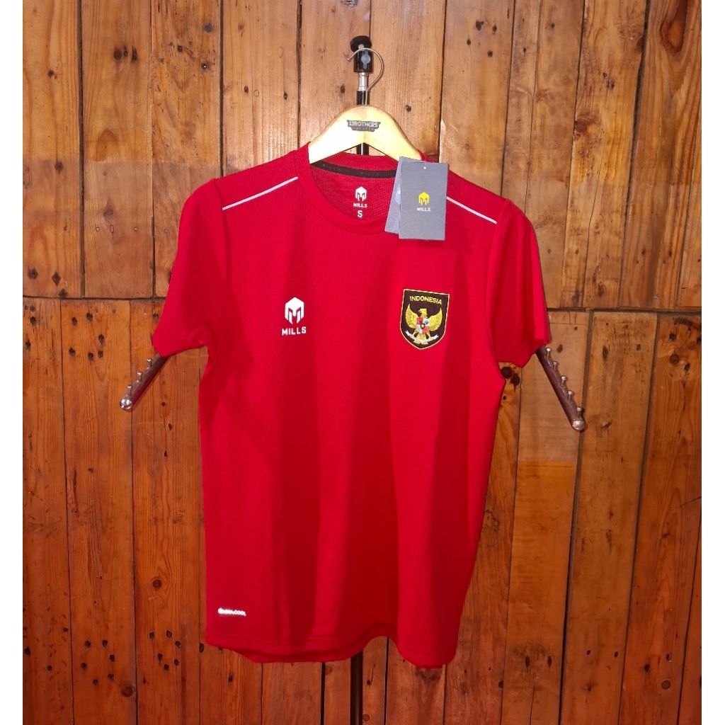 Jersey Indonesia Supporter Version Home Original 2022 { S } Mills