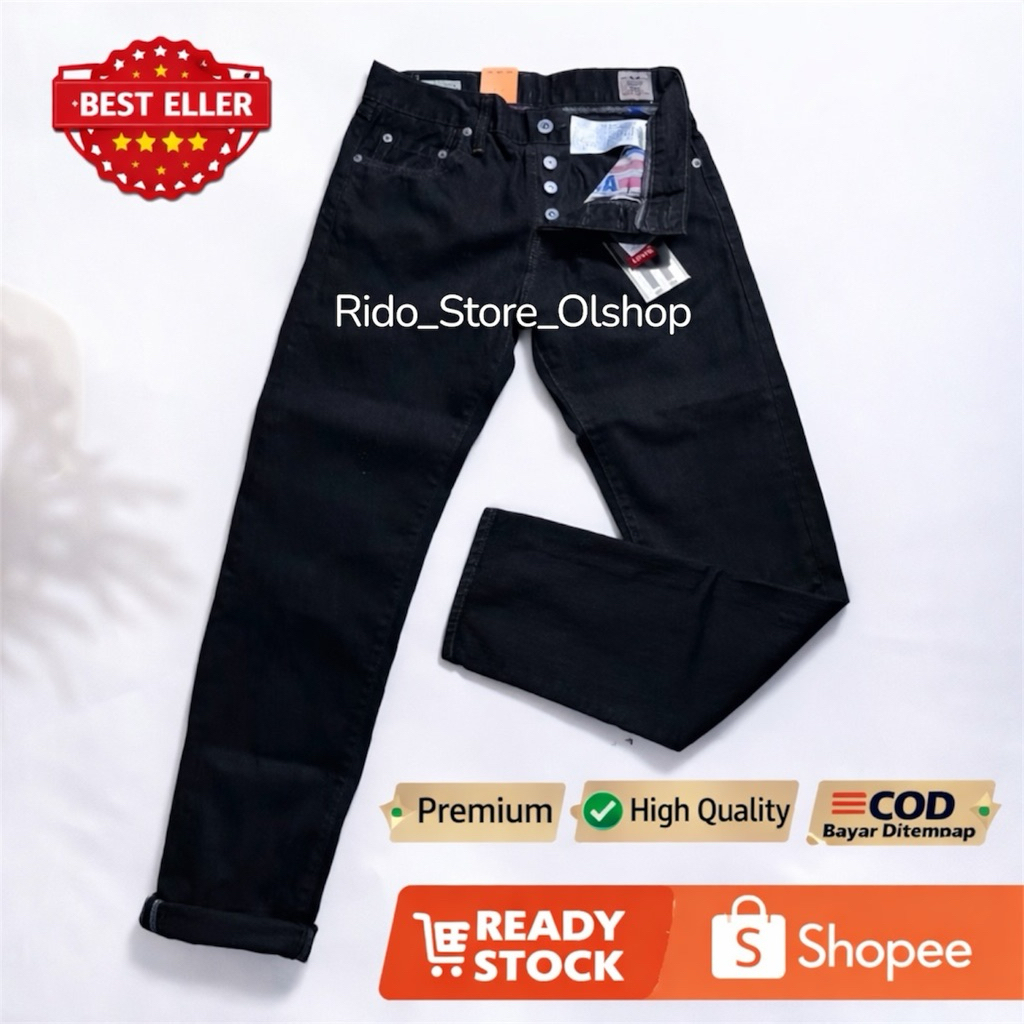 Celana Jeans Pria Original 100% / Celana Jeans Pria Panjang Selvedge / Celana Jeans Denim Pria