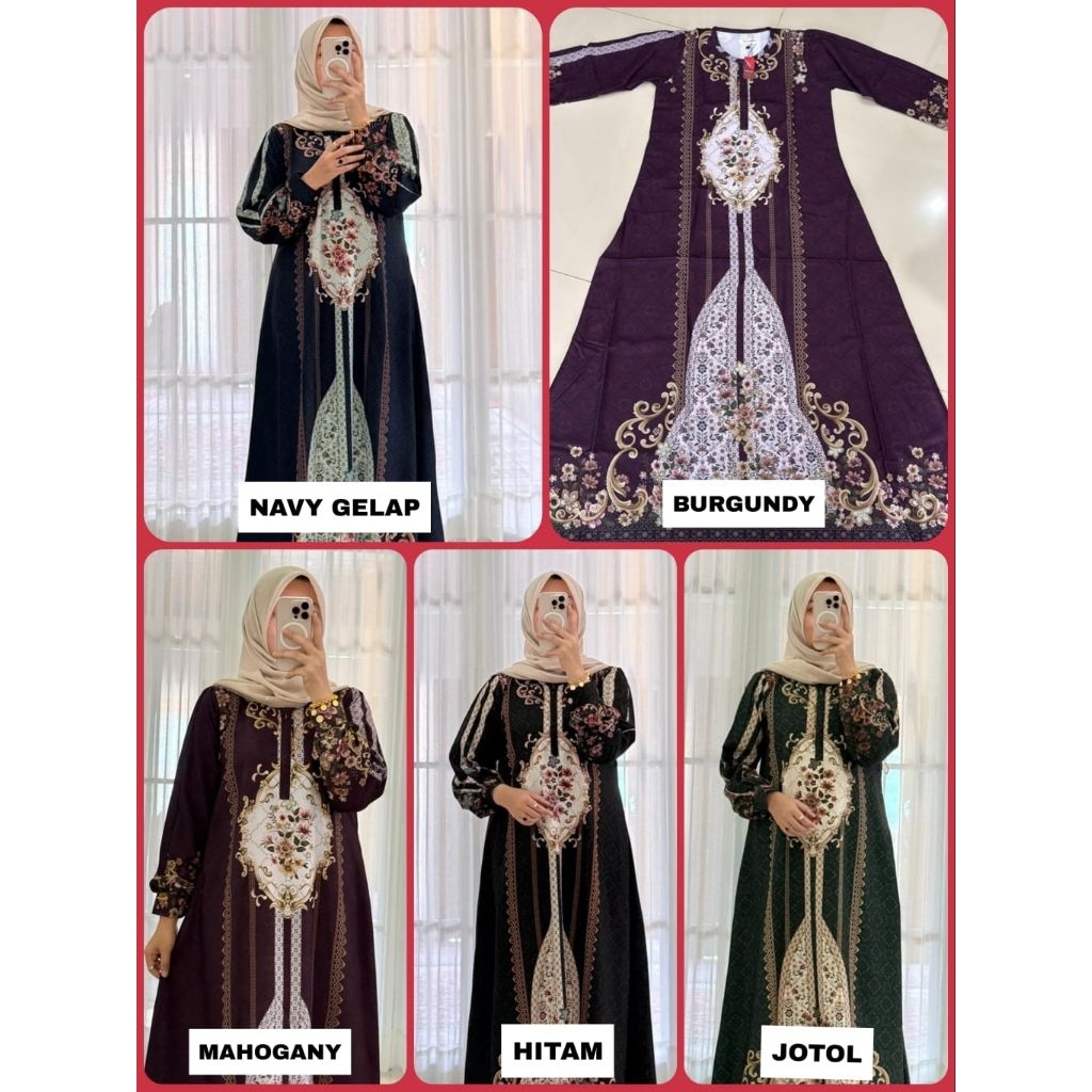 DRESS GAMIS SABRINA EXCLUSIVE NADHEEFA TERBARU ORIGINAL GAMIS REMAJA DEWASA gamis remaja dewasa cant