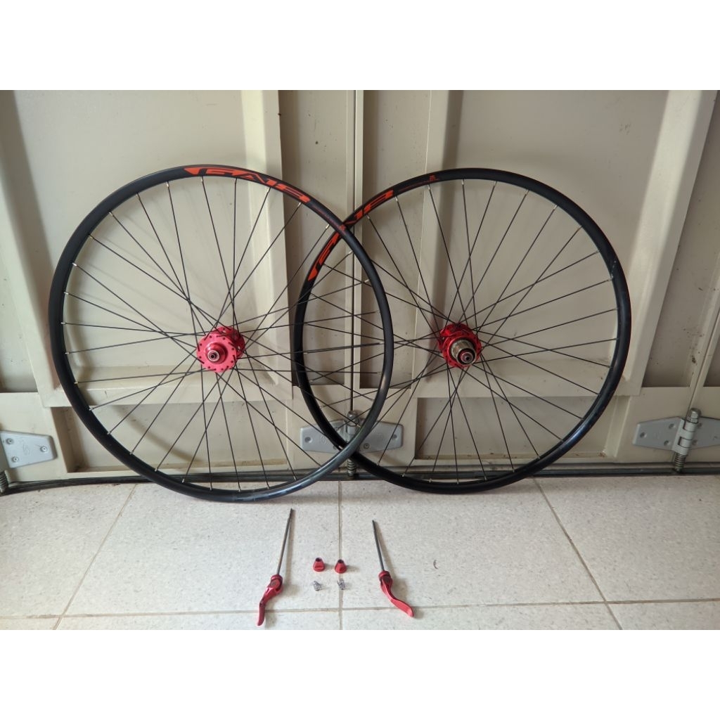 whellset sepeda freehub raze + velg copotan Polygon ukuran 27.5