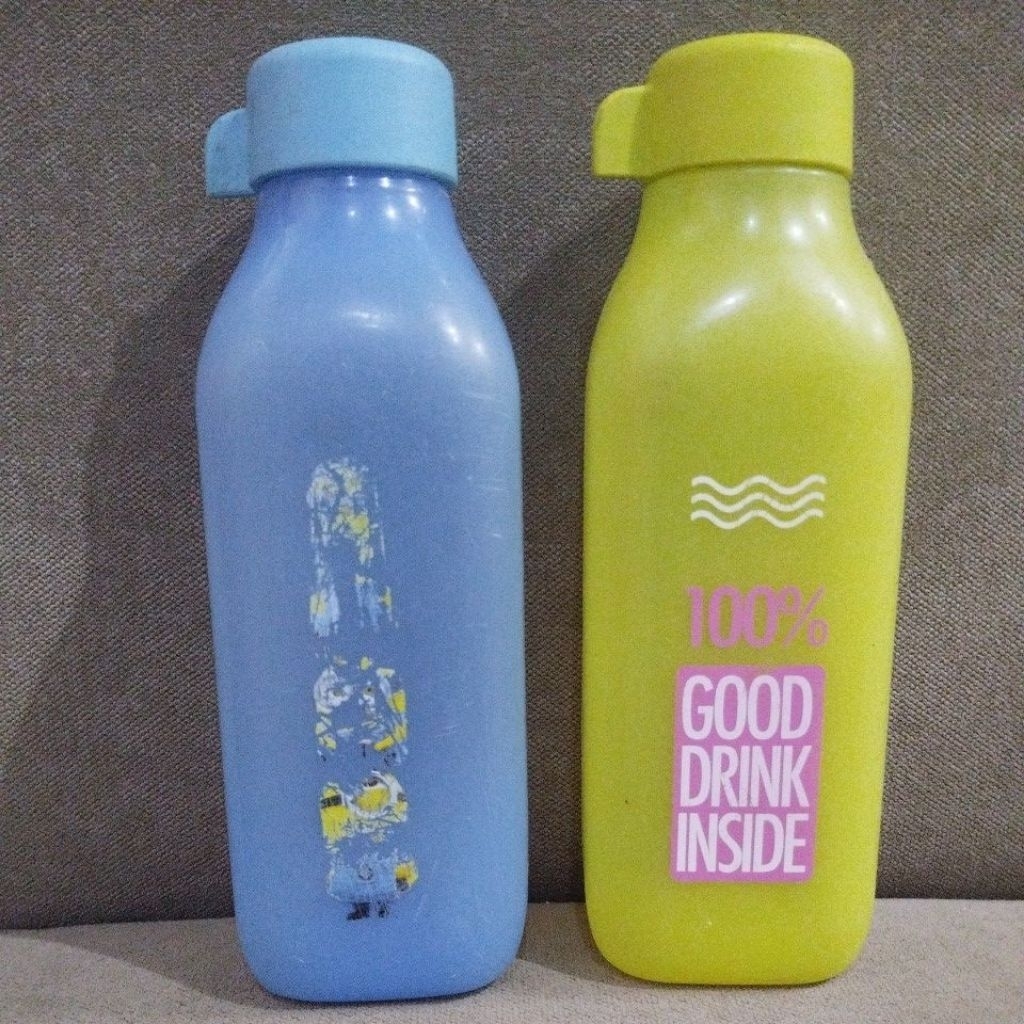 botol minum 500ml minion dan good drink tupperware PL second 1 pcs