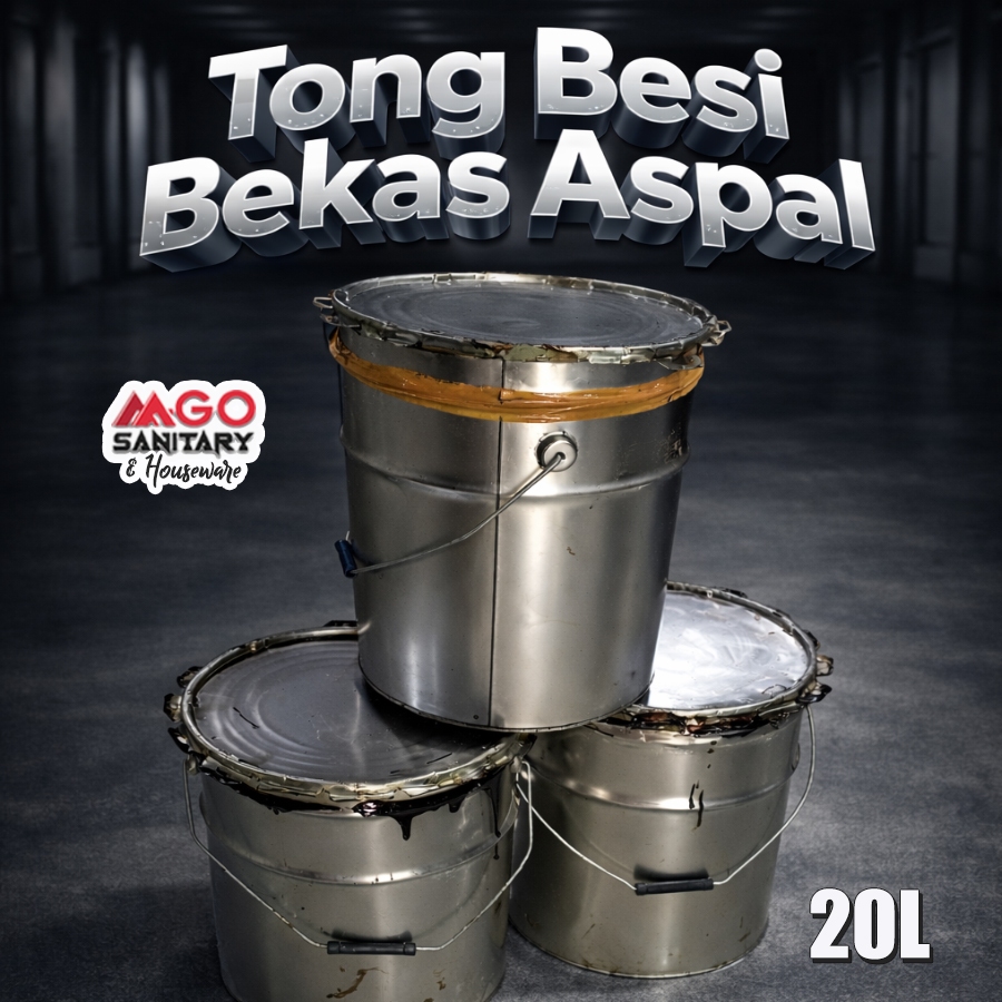 Tong Besi Bekas Aspal Tebal & Kuat – Multifungsi untuk DIY, Bakar, Drum, Pot, & Industri